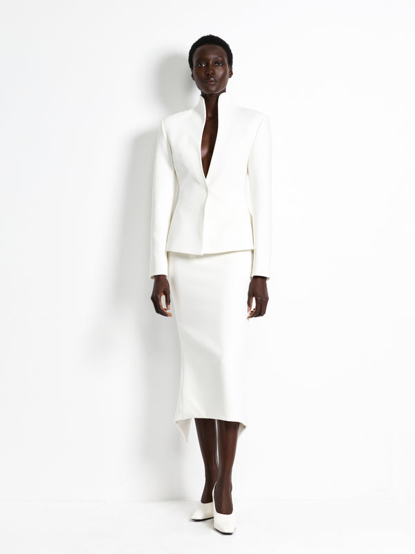 Mereen Midi Skirt - Ivory - EFFIE KATS