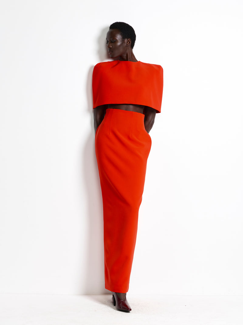 Octavia Skirt - Red - EFFIE KATS