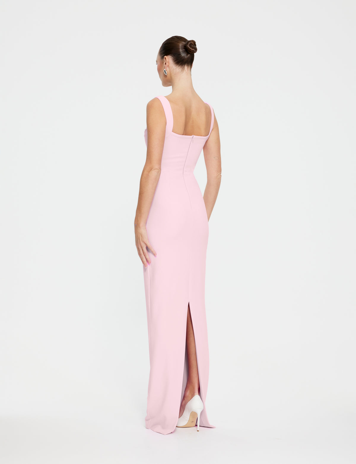 Pink Compisition Notebook Marbella Gown in Parfait Pink | Gown| Effie Kats Melbourne