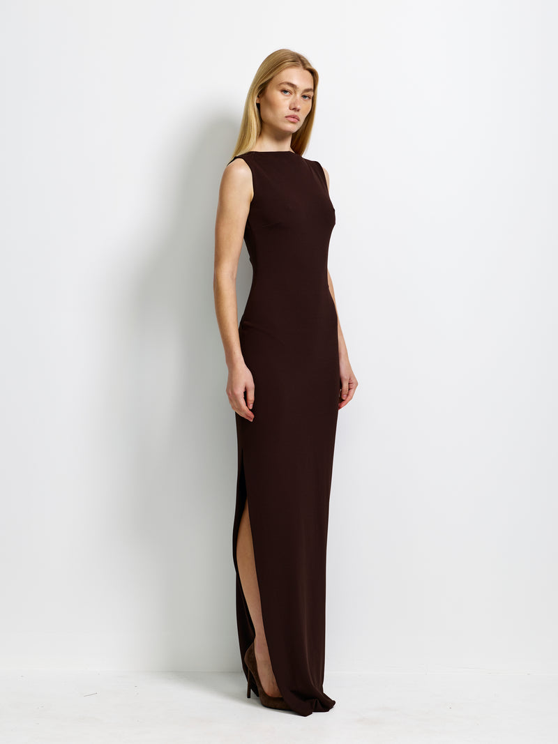 Aisha Gown - Coffee - EFFIE KATS