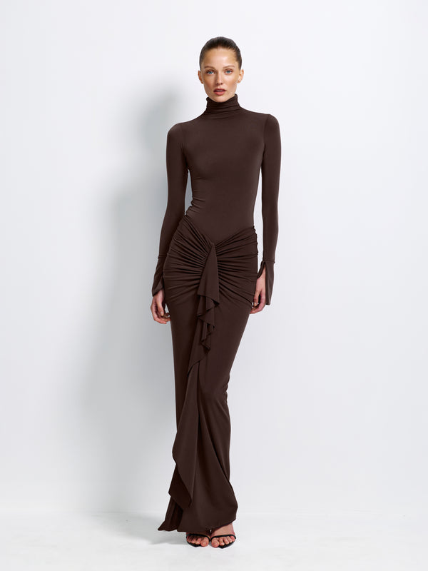 Anastasia Bodysuit - Chocolate Plum - EFFIE KATS