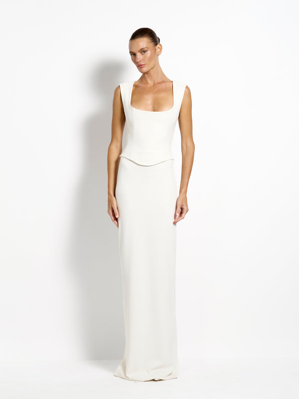 Charleze Skirt - Ivory - EFFIE KATS
