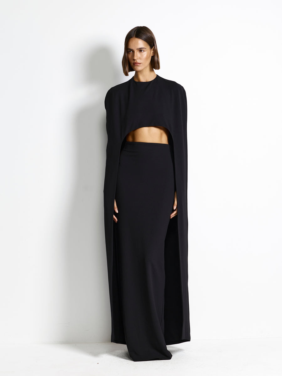 Estella Cape - Black - EFFIE KATS