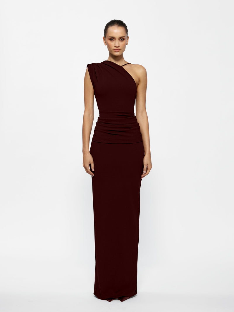 Greer Gown - Wine (Pre - order) - EFFIE KATS