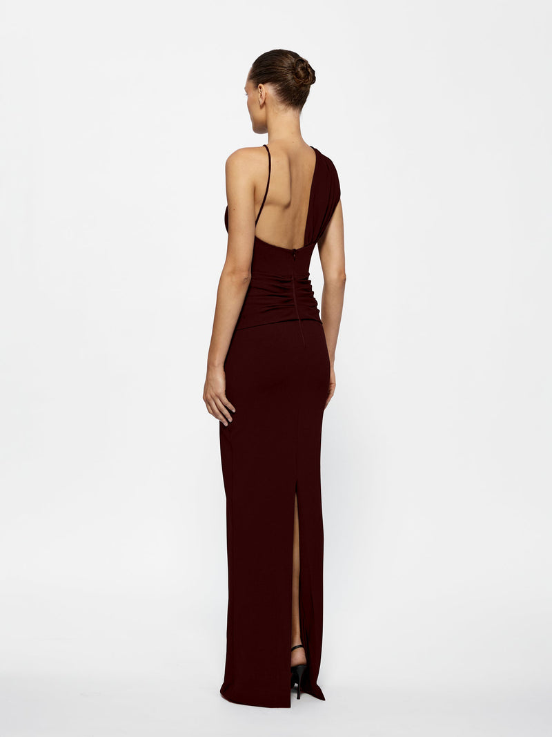Greer Gown - Wine (Pre - order) - EFFIE KATS