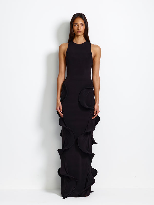 Halo Gown - Black - EFFIE KATS