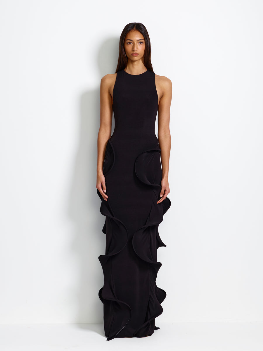 Halo Gown - Black - EFFIE KATS