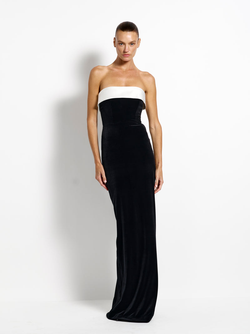 Madison Gown - Black Velvet - EFFIE KATS