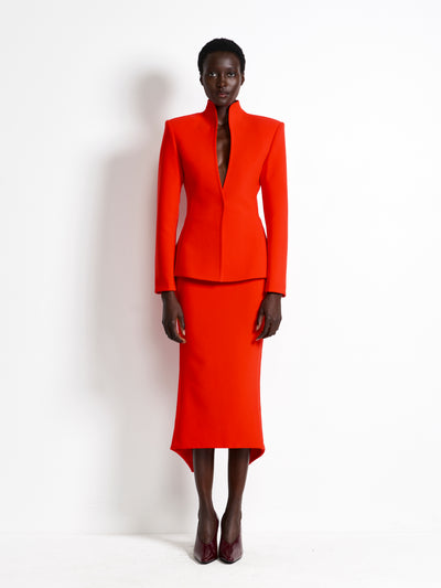 Mereen Midi Skirt - Red