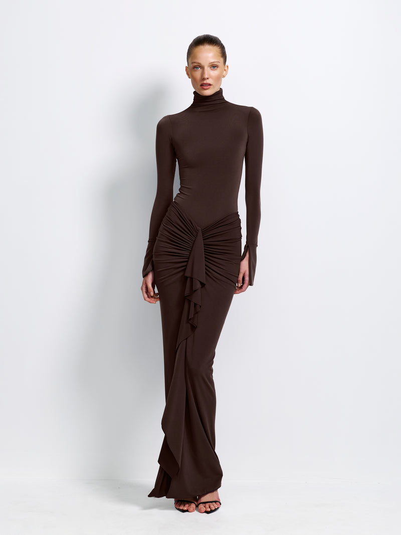 Pheby Skirt - Chocolate Plum - EFFIE KATS