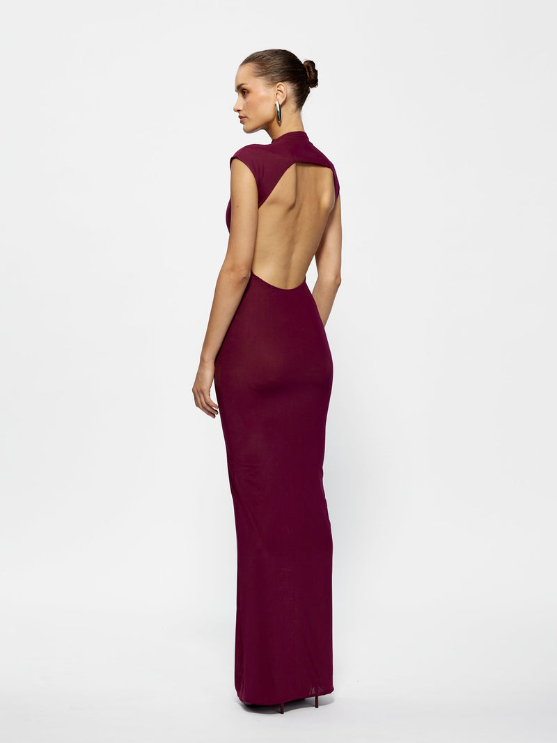 Caldwell Dress - Burgundy - EFFIE KATS