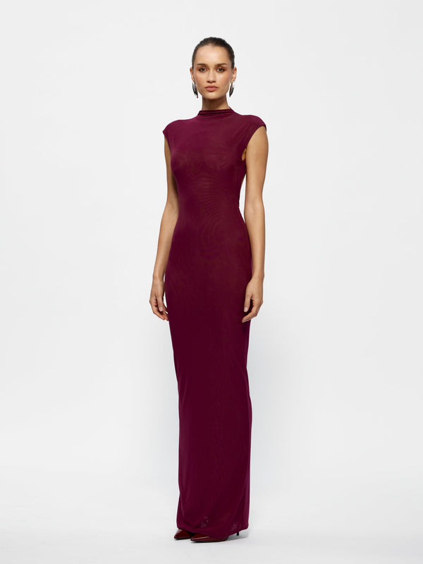 Caldwell Dress - Burgundy - EFFIE KATS