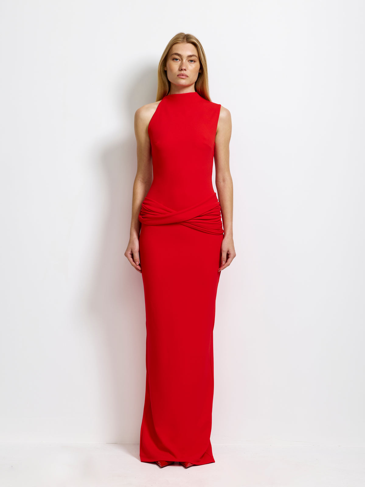 Emmeline Gown in Cherry Red | Gown| Effie Kats Melbourne