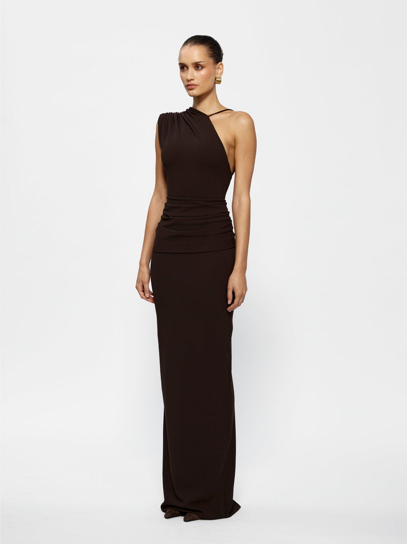 Greer Gown - Coffee - EFFIE KATS