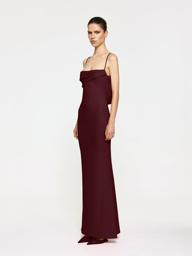 Havilland Gown - Wine - EFFIE KATS