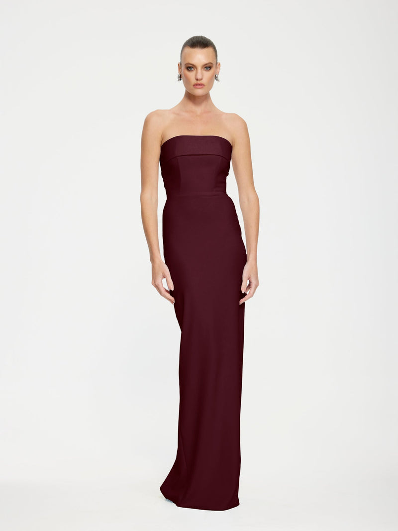 MONROE GOWN - Wine - EFFIE KATS