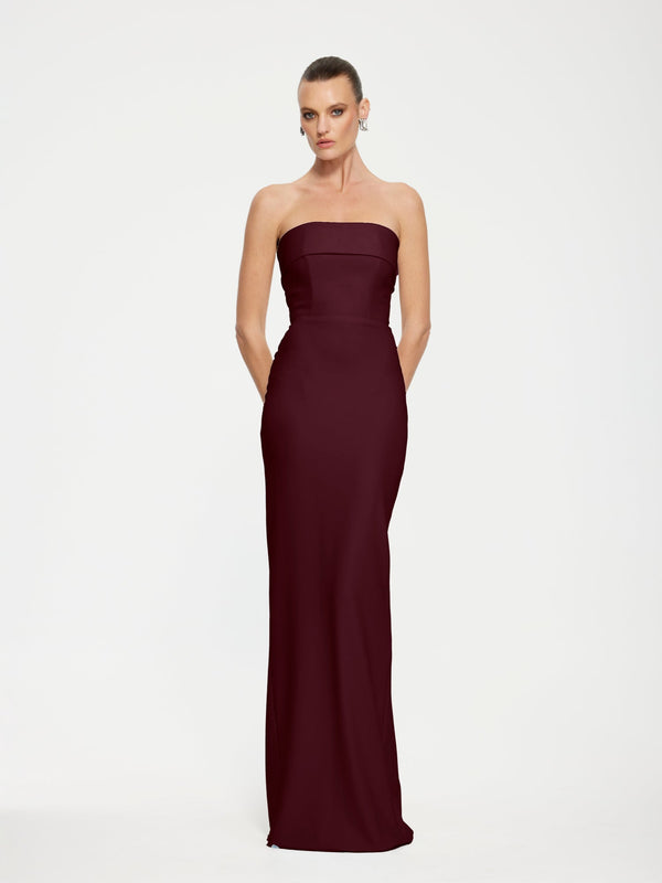 MONROE GOWN - Wine - EFFIE KATS