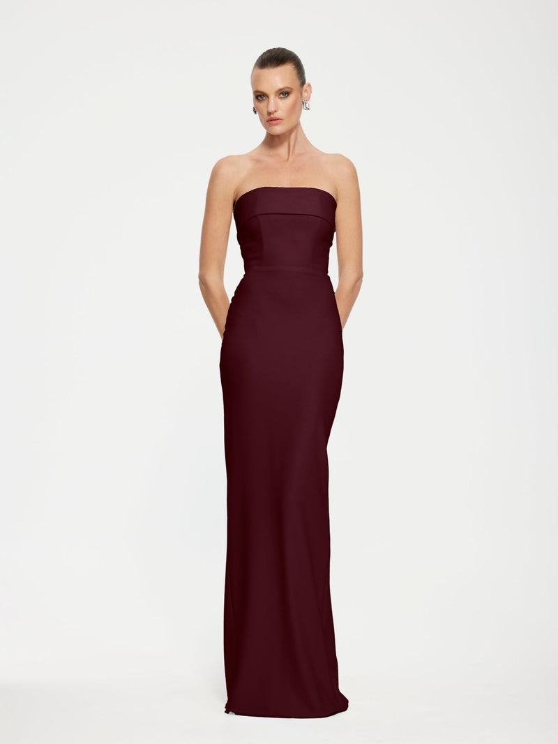 MONROE GOWN - Wine - EFFIE KATS