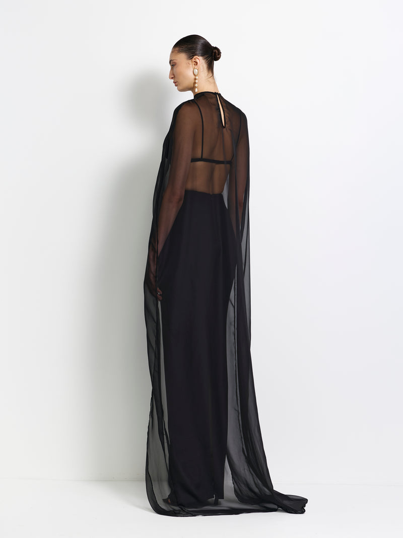 Charleze Cape - Black - EFFIE KATS