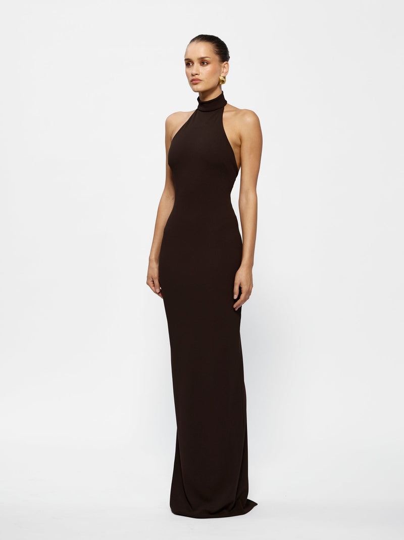 Rhi Gown - Coffee - EFFIE KATS