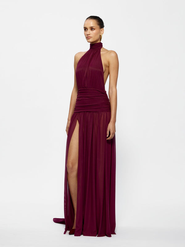 Verity Gown - Burgundy - EFFIE KATS